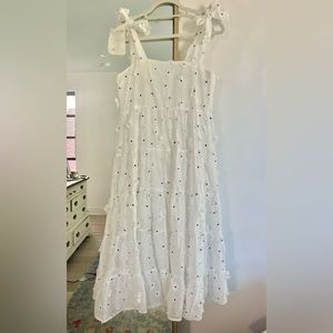 White Sister Jane Midi Dress